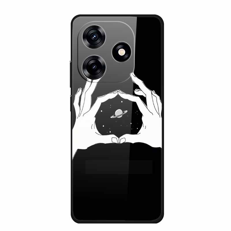 Glass Back Cover For Honor X5c / X5c Plus 4G Case Hard Tempered Glass Cases For Honor Play 10A 2025 Case Protective Funda Para