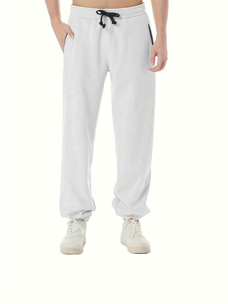 2025 Men's Warm Plus Velvet Casual Drawstring Pants - Autumn/Winter Trend