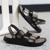 Casual Leather Mens Sandals Non-slip Summer Slippers Outdoor Beach Half Drag Dual-Purpose Slides Wading Aqua Shoes Casual Shoes
