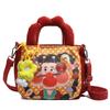 Illustration Fashionable Cute Canvas Handbag For Girls Lightweight And Versatile School For