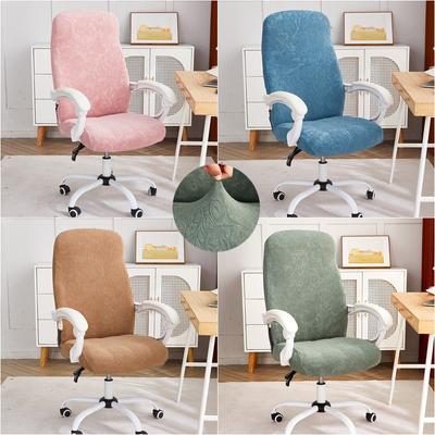 European Jacquard Office Chair Cover Stretch Thicken Computer Chair Slipcovers Elastic Gaming Chair Seat Slipcovers Study Room