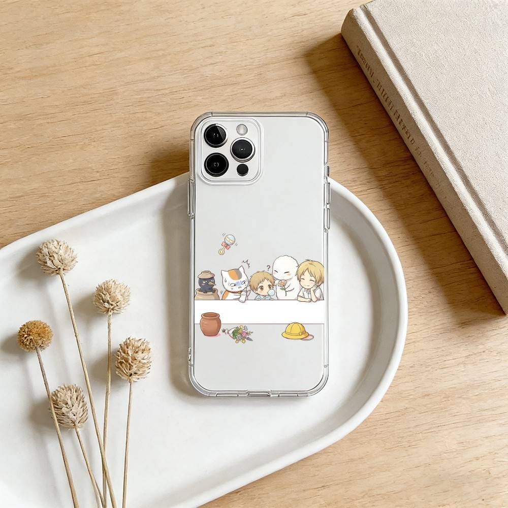 N-Natsumes B-Book of F-Friends Phone Case For iPhone 17 16 15 14 13 12 11 Mini Pro Max Plus Transparent Cover