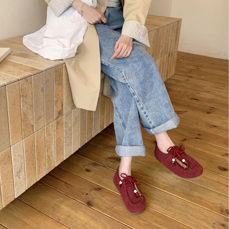 

Кожаная ретро сумка-голова с бисером Birkenstock полушлепанцы женская верхняя одежда 2025 новая универсальная повседневная обувь на толстой подошве 39 коричневый