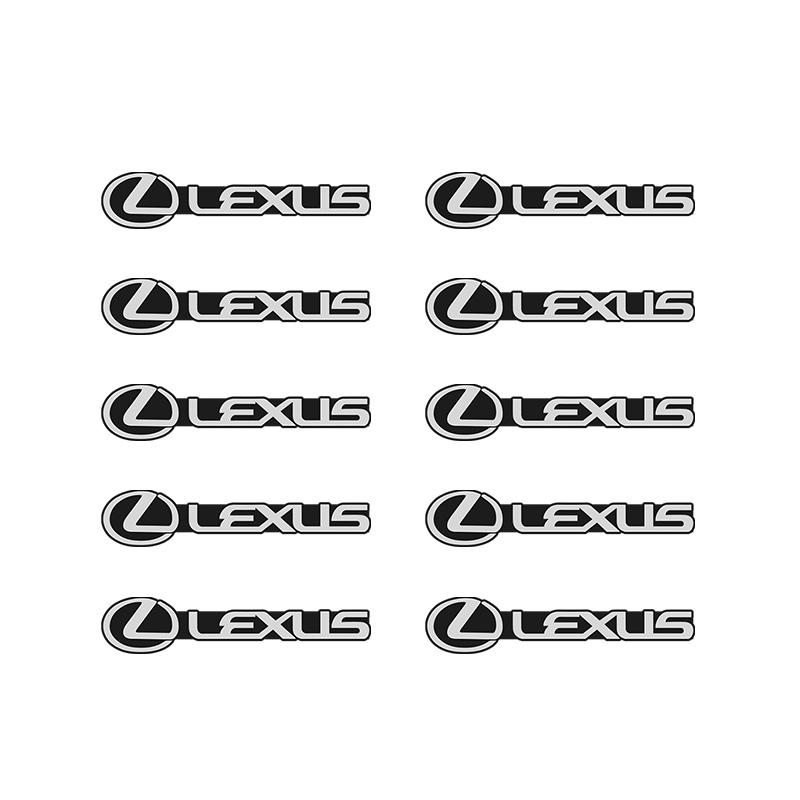 Pegatina Decorativa para Audio de Coche Pegatina de Emblema de Aluminio 3D Para Lexus RX330 IS250 Ct200h ES300h RX350 IS300h NX300h RX400h ES350 GS300