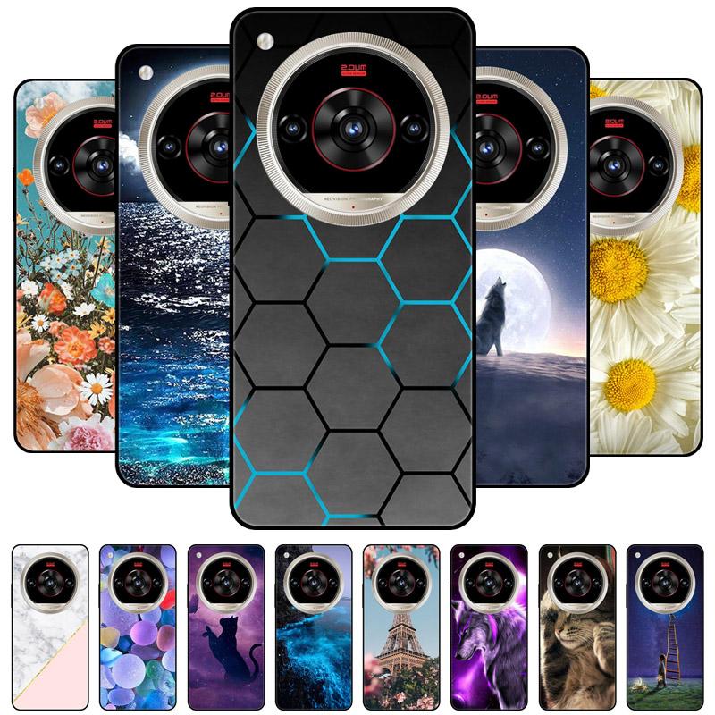 For ZTE nubia Focus 2 Ultra 5G Case Cool Painted Silicone TPU Soft Cover for nubia Focus2 Ultra Z2463N Cases Protective Shells