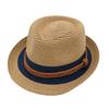 Parent-Child Top Hat Summer Sunshade Sun Protection Beach Hat Seaside Vacation British Jazz Straw Hat Couple Short Brim Top Hat