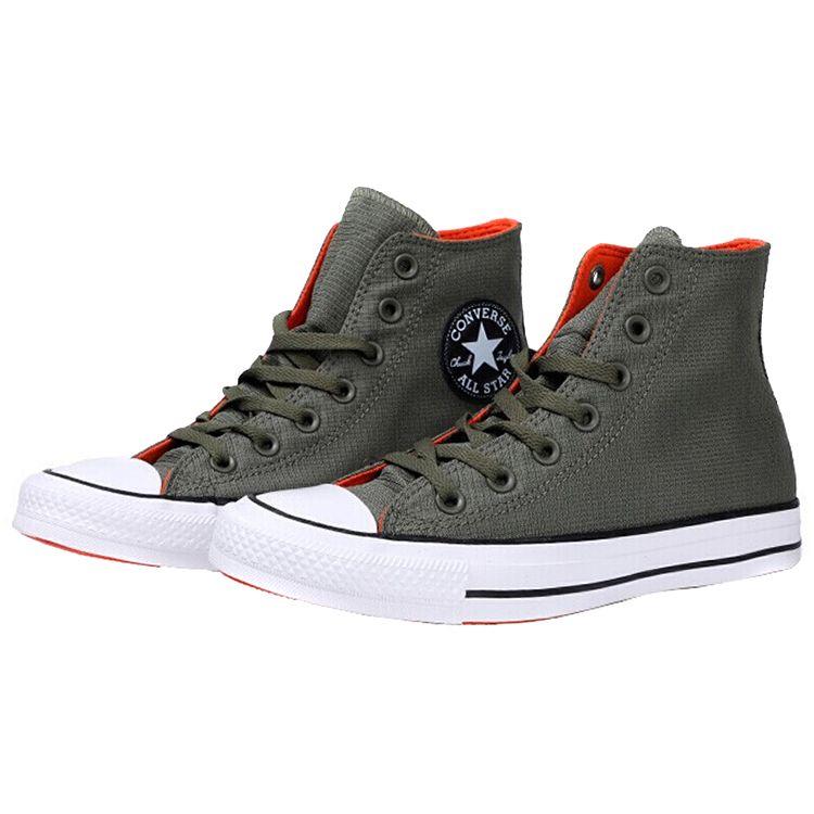 Converse Chuck Taylor All Star Comfortable High-Top Canvas Shoes Unisex Sneakers Gray-Green 162391C