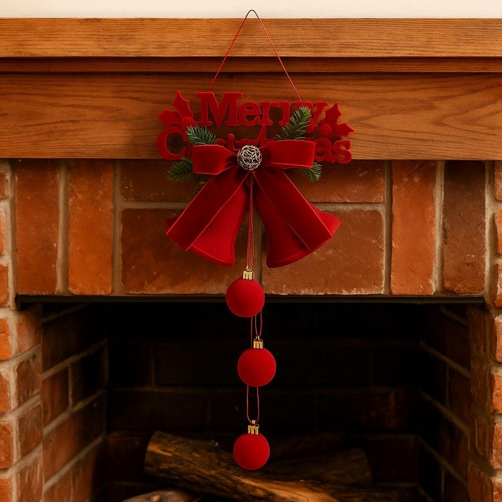 Nordic Style Christmas Bell Ornament Delicate Christmas Hanging Ornaments  Window Hangings