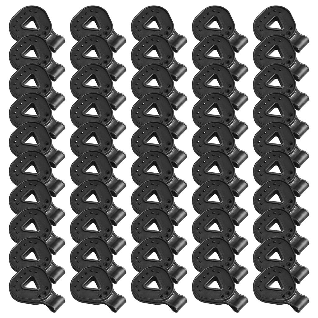 50Pcs Shade Cloth Clips Shade Fabric Clamp Outdoor Camping Tent Triangular Buckle for Outdoors Camping Hiking Enduring