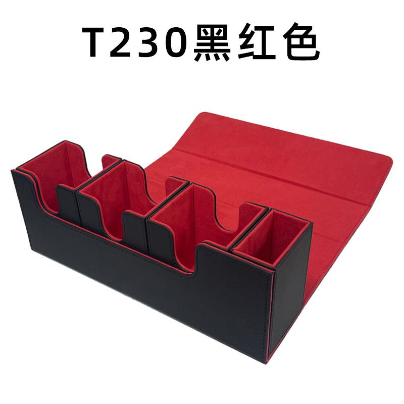 4 In 1 Card Deck Box with Dice Tray Card Deck Case Holds 270+ Cards Strong Magnet Card Organizer for Yugioh TCG Sports Cards