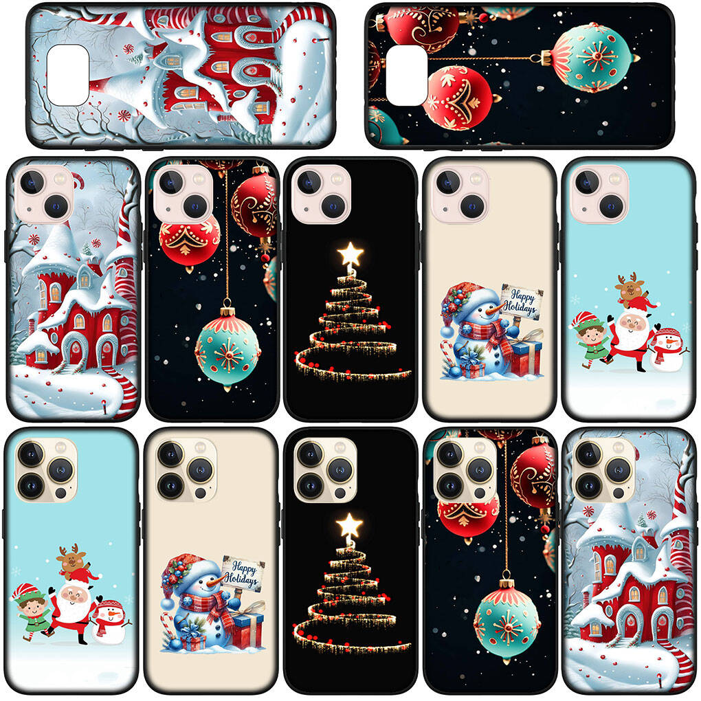 Phone Case for iPhone 17 16 15 Xiaomi Poco F8 F7 X7 X6 M8 C85 C75 C71 Redmi Note 14 13 12 11 Pro Max A3 A4 14C 13C 15C Merry Christmas Tree Deer Cover
