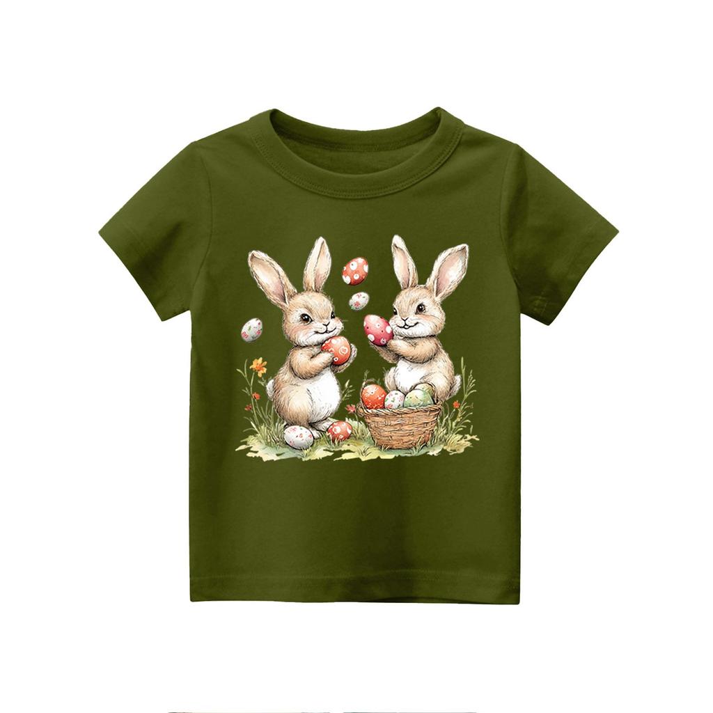Kleinkind Mädchen Jungen T-Shirts Kinder Top Jungen und Mädchen Bedrucktes Kurzarm T-Shirt