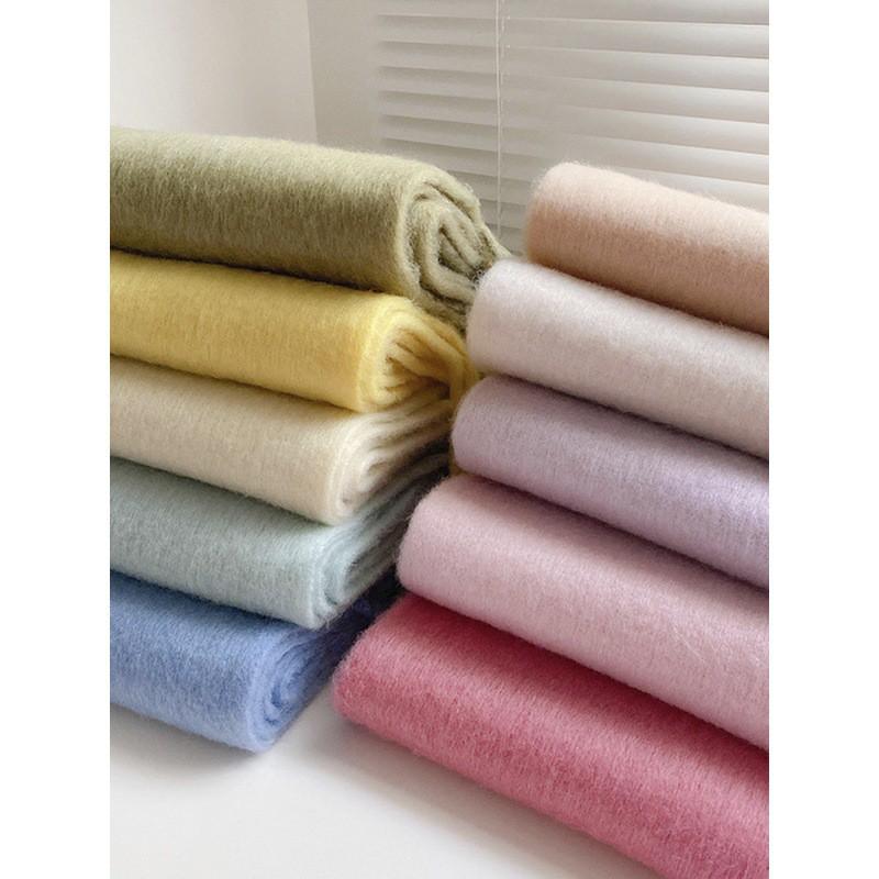 Soft Plush Solid Color Womens Winter Scarf Thick Faux Cashmere Shawl Warm Neck Wrap Versatile