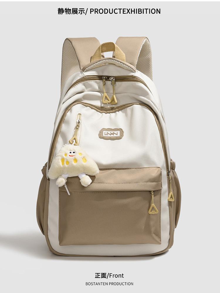 Schoolbag Japanese ins high value sweet style new schoolbag primary and secondary school students third to sixth grade simple and lightweight backpack