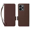 For Oppo Reno14 Pro 5G (Global) Case with Wrist Strap Litchi Texture PU Leather Wallet Phone Cover