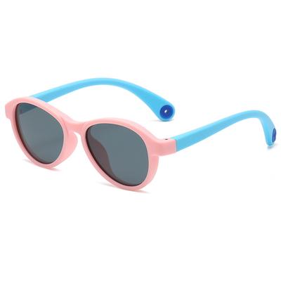 Nuevas Gafas de Sol Polarizadas para Niños de Silicona Linda de Alta Calidad Gafas de Sol para Bebé Tendencia Gafas de Sol de Aro Grande