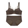 Traceless gathering, secondary breasts underwear, sexy pure desire to support, showing big breathable leopard print, small chest, no steel ring bra