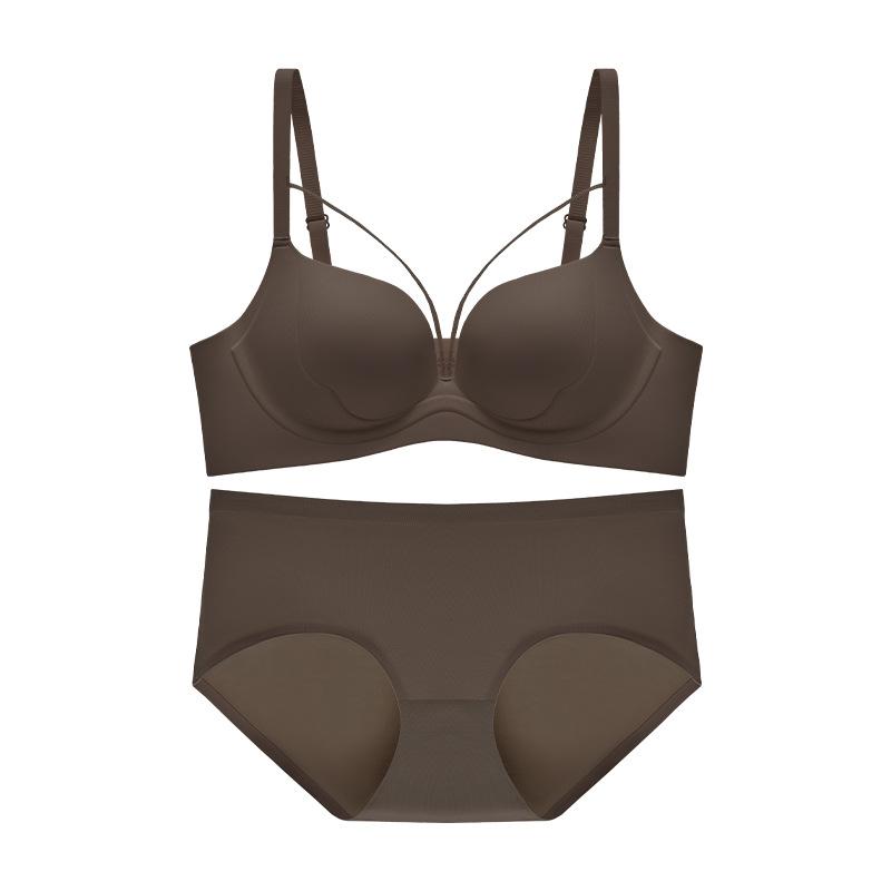 Traceless gathering, secondary breasts underwear, sexy pure desire to support, showing big breathable leopard print, small chest, no steel ring bra