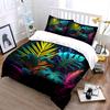 Tropical Leaf Art Home Decor Multiple Sizes Kid'S And Adults' Bedroom Exquisite 3Pc Bedding Set, Gift