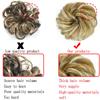 MISSQUEEN Messy Chignon Donut Hair Bun Pad Elastic Hair Rope Rubber Band Synthetic Hairpiece Black Gary Brown Color