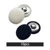 10x Fabric Cloth Covered Buttons 20mm for Jackets Bags Embellishments Coats