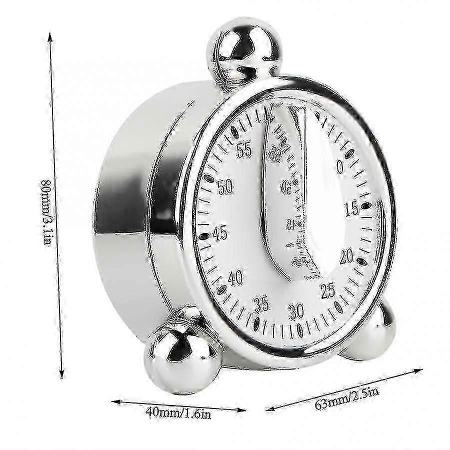 2026 Hot!! 60 Minutes Kitchen Mechanical Timer Cooking Reminders Alarm Clock For Kitchen Office Countdown Time
