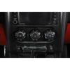 For Dodge Challenger 2009-2014 Black Aluminum Middle Console AC Knob Cover Trim