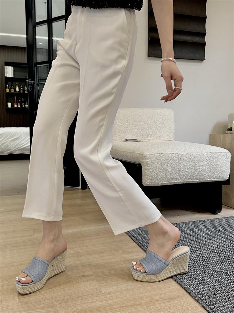 Mode Eilyken Damen Hausschuhe Mode Einfarbig Plateau Keilabsatz Rattan Flechtwerk High Heels Schuhe Prägnant Offene Zehen Sommer Sandalen