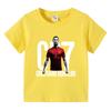 2026 Hot Selling Boys T-Shirt CR7 Football Print Short Sleeve O Neck Breathable Summer Casual Sports Kids Tops Tees