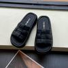 Black Advanced Sense, Anti-skid Thick-soled One-word Slippers for Women's Summer Wear 2025 New Soft-soled Cool Slippers