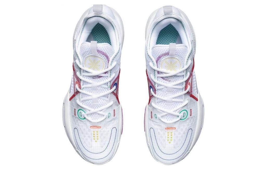 Li Ning All City 9 V1.5 Abrasion Resistant Breathable Low Top Basketball Shoes Men's White ABAT121-1