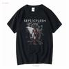 Septicflesh Band Greca Death Metal Ophidian Wheel Maglietta S 2xl Vintage Lavato Unisex Casual Alla Moda Traspirante