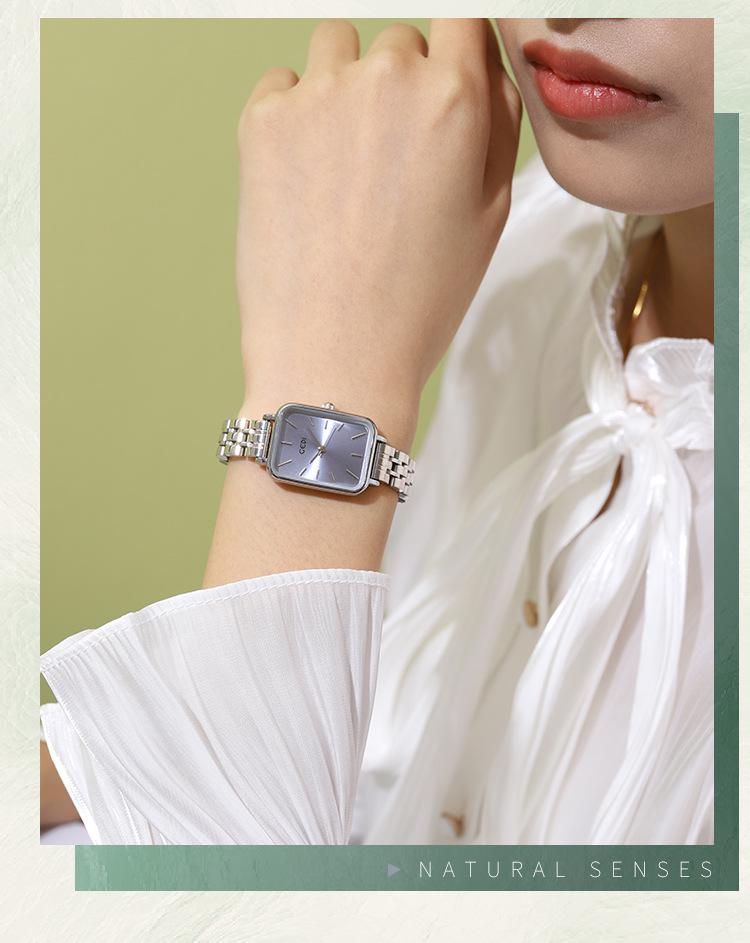 GEDI Nisza High-End Minimalistyczny Damski Zegarek Kwarcowy ze Stali Nierdzewnej