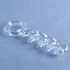 Transparent 7.9 Inch Screw Pleasure Wand Glass Plug