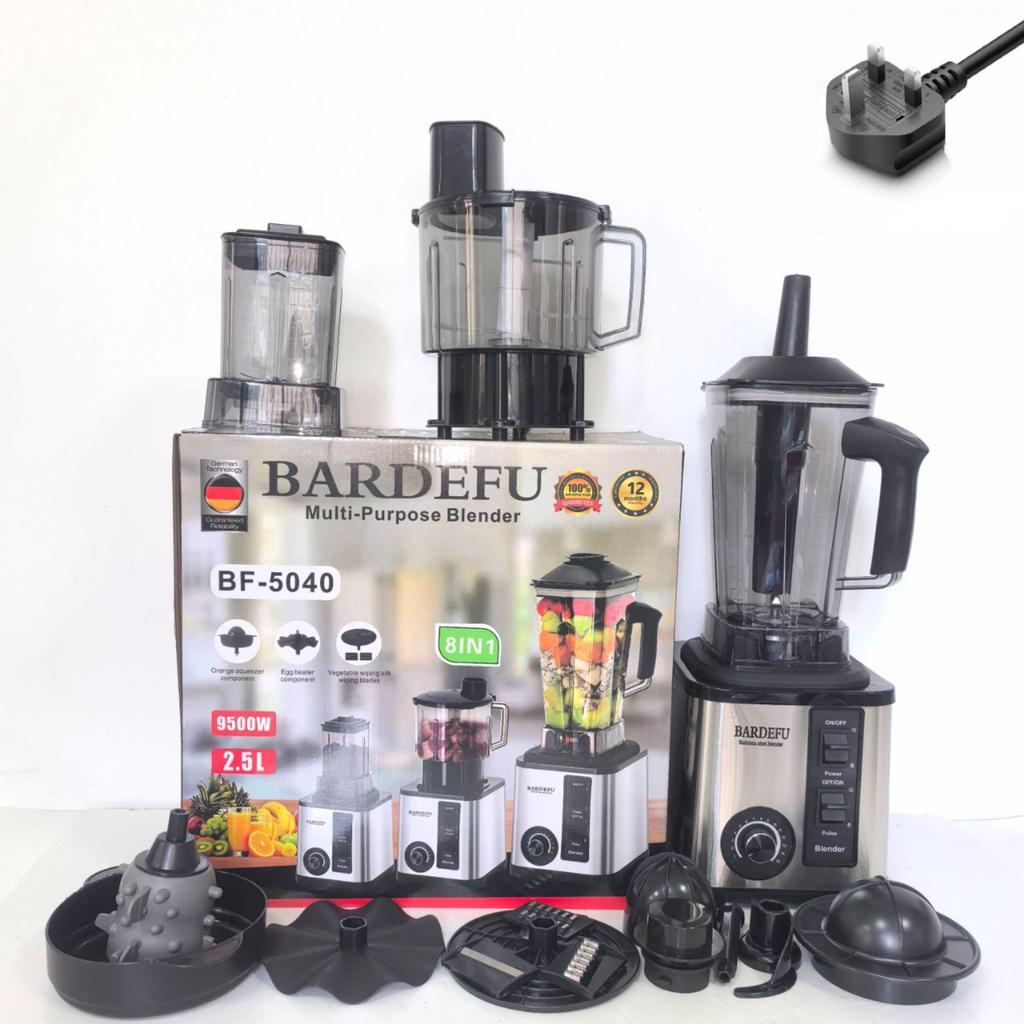 2-in-1 Multifunctional Blender & Juicer: Stainless Steel Food Processor for Fruits & Vegetables