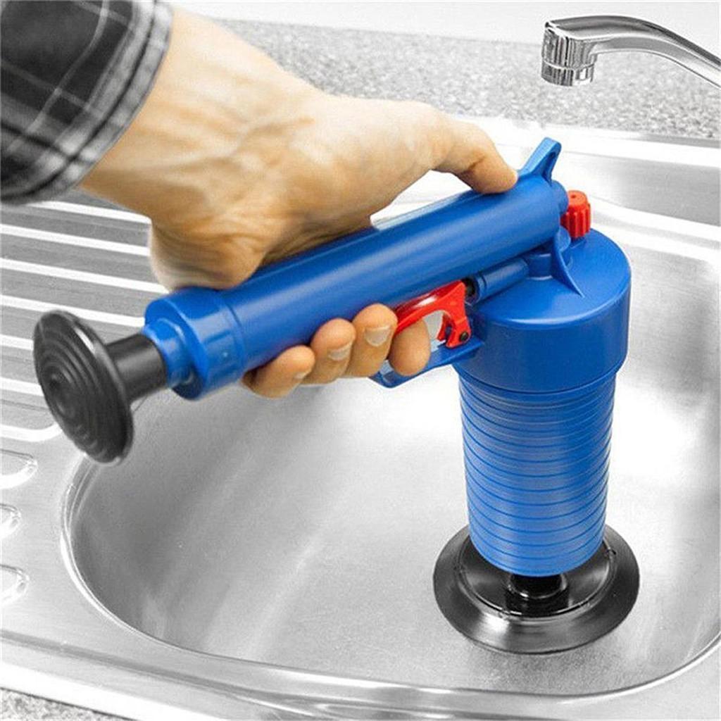 Toilet Dredge Plug Air Pump Blockage Remover Sewer Sinks Blocked Cleaning Tool Pipe Plunger Drain Cleaners Kitchen Tool