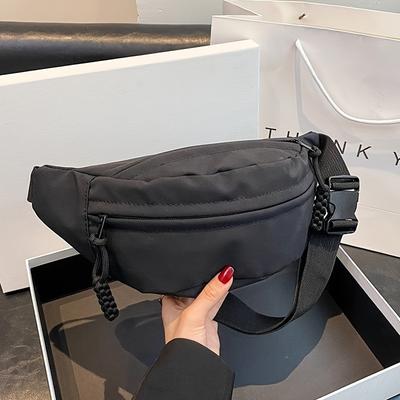 Unisex lässige Hüfttasche, trendige Crossbody-Tasche für Männer und Frauen, Sport Brusttasche