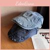 Simple Solid Retro Color Striped Neutral Casual Beret For Autumn And Winter