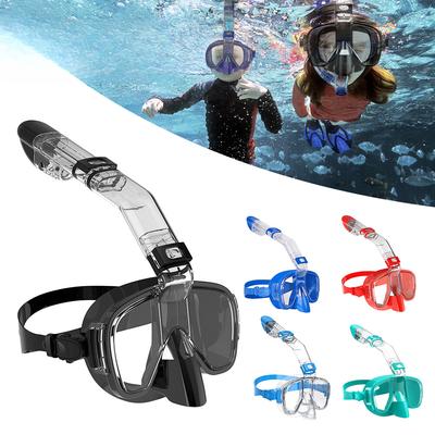 Underwater Snorkeling Half Face Face Children Swimming Mask Set Scuba Diving Respirator Masks Anti Fog Safe Breathing for Adult
