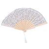 Lace Handheld Chinese Folding Fan Elegant Lace Hand Fan with Tassel for Women Wedding Decoration Dancing Party