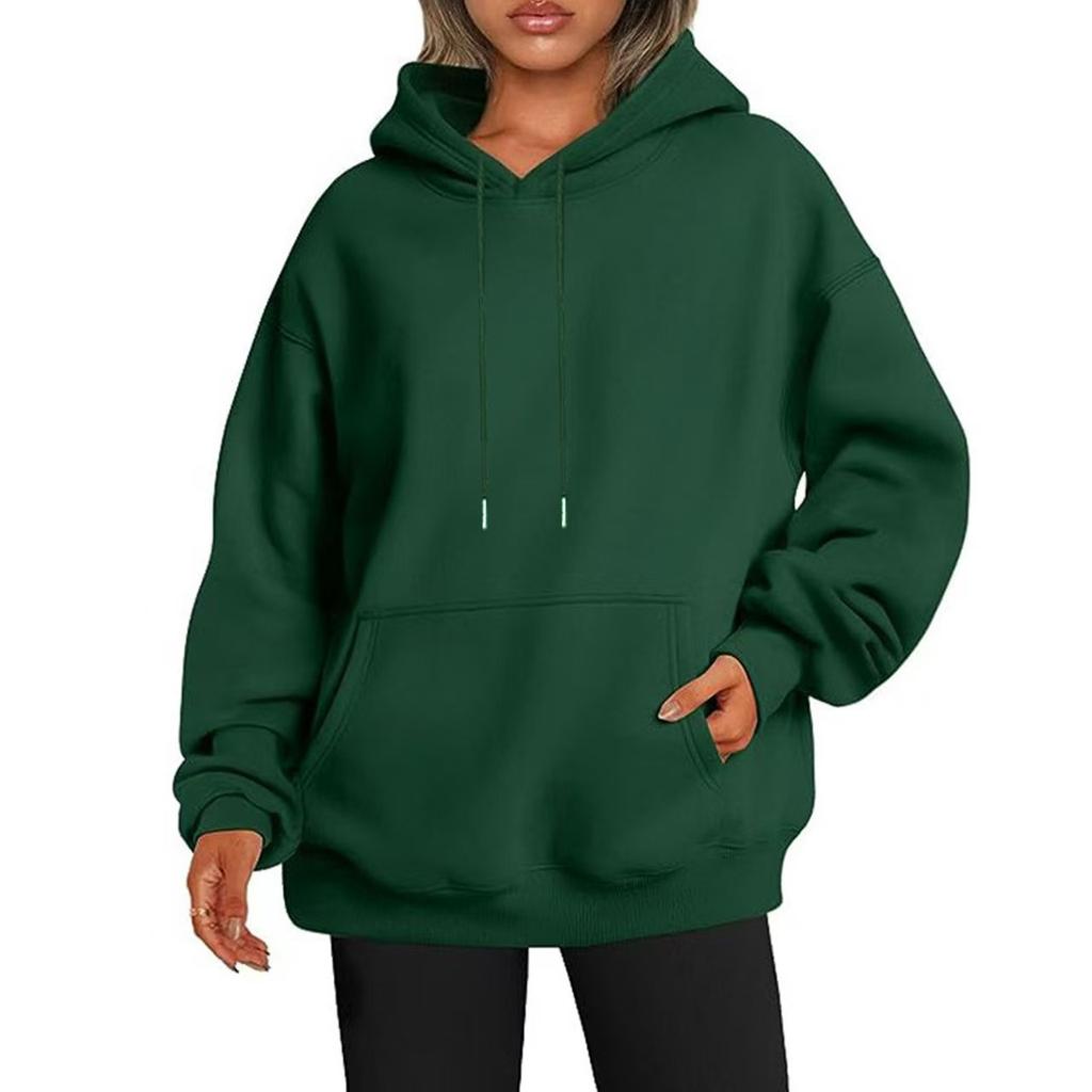Cozy Fall/Winter Plus Size Hoodie with Thick Material and Sporty Style