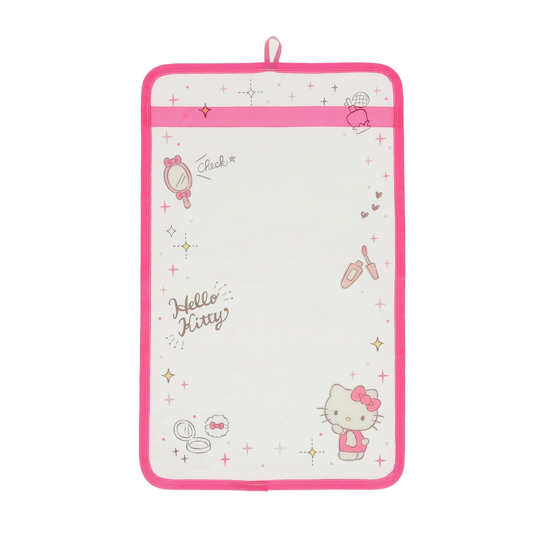 

Marushin Sanrio Hello Kitty Sparkly Pink Cosmetics School Backpack Cute Kitty Cat School Backpack Cover for Elementary School Girls and Product