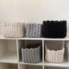 Cotton Rope Storage Basket Handmade Minimalist Organizer Desk Cosmetics Remotes Stationery Small Items