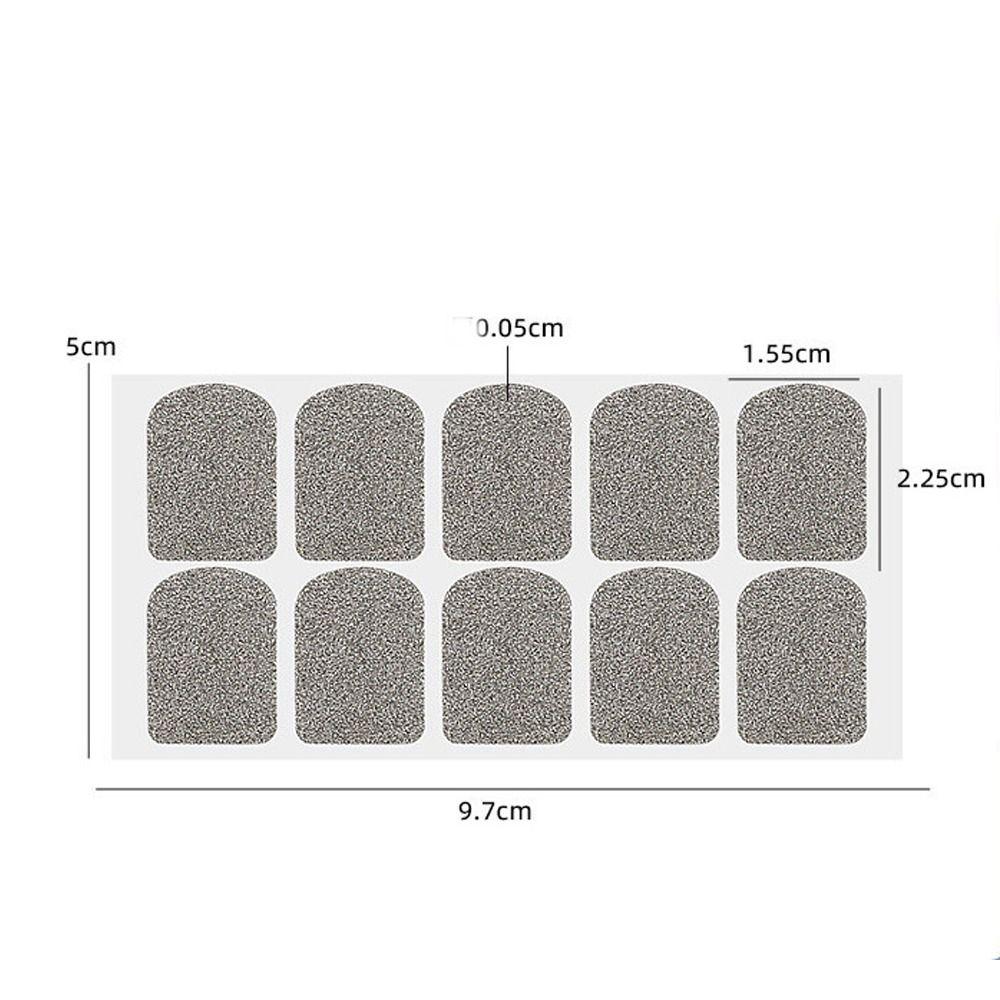 10pcs Ultra Thin Gaming Finger Stickers Self-adhesive Sensitive Touch Conductive Stickers Anti Sweat Touch Screen Film E-Sports