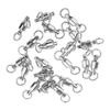 20 Pcs Alloy Ball Bearing Swivel Rolling Solid Rings Plugs