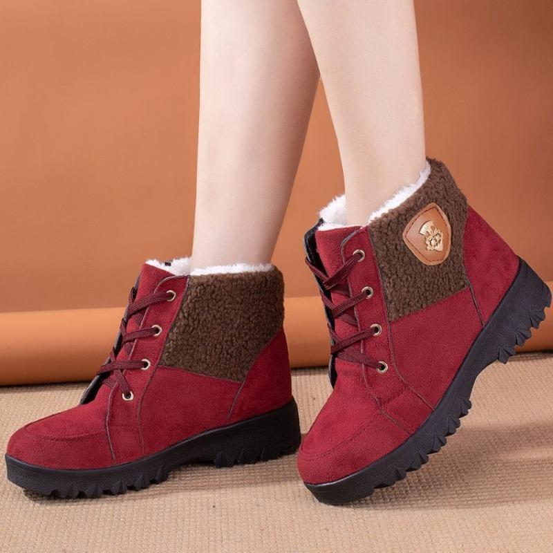 Fleece thickened extra thick snow boots women's new thick-soled warm and non-slip shoes in winter