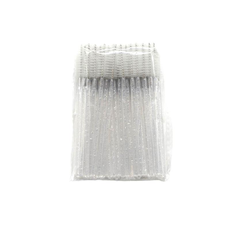Disposable Crystal Handle Eyelash Brushes, Soft Spiral Mascara Wands, Eyebrow Brush, Lash Extension Tool 50Pcs