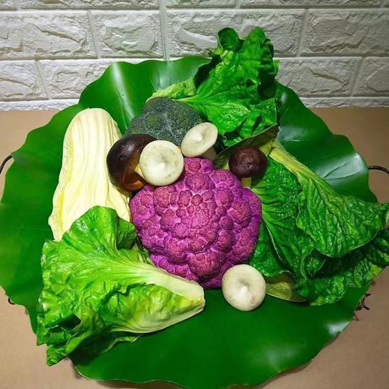 Meșteșuguri cu Frunze Energetic Nu se Decolorează Simulare Frunză de Lotus Manoperă Fină Realist DIY Lavabil