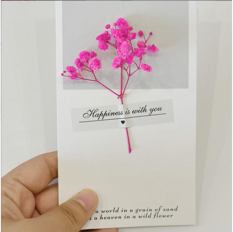 All-Occasion Dried Flower Greeting Cards: Christmas, New Year's, Birthday, Teacher's Day, Graduation, Valentine's Day, and Thank You Cards