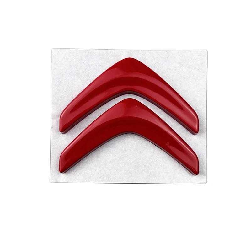 

Металевий логотип-емблема керма Citroen 4,9x2,7 см, для DS3 C4L C3 C5 Elysee Xsara, Наклейка-значок для тюнінгу автомобіля Steering Wheel Logo червоний